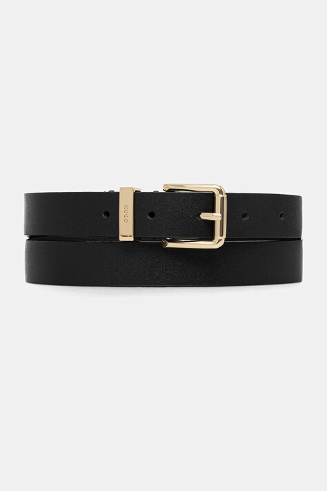 Кожен колан HUGO Palm-Mloop в черно 50558803