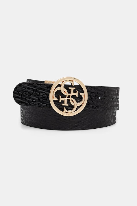 Guess pasek LIBBY damski kolor czarny BW9319 P6135