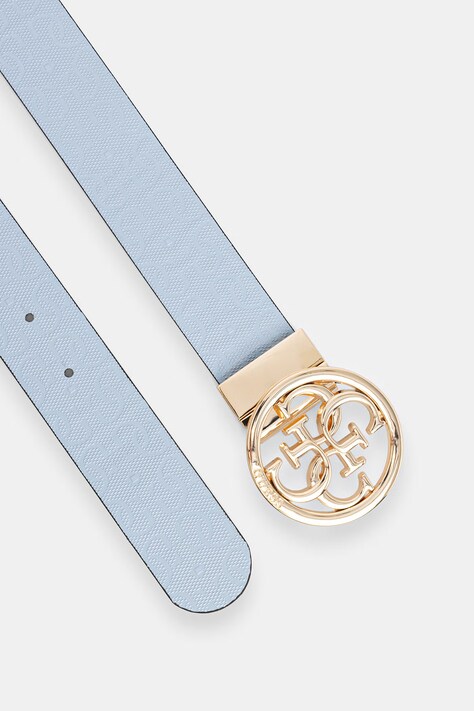 Guess pasek dwustronny damski z imitacji skóry STACEY czarny BW9319 P6135