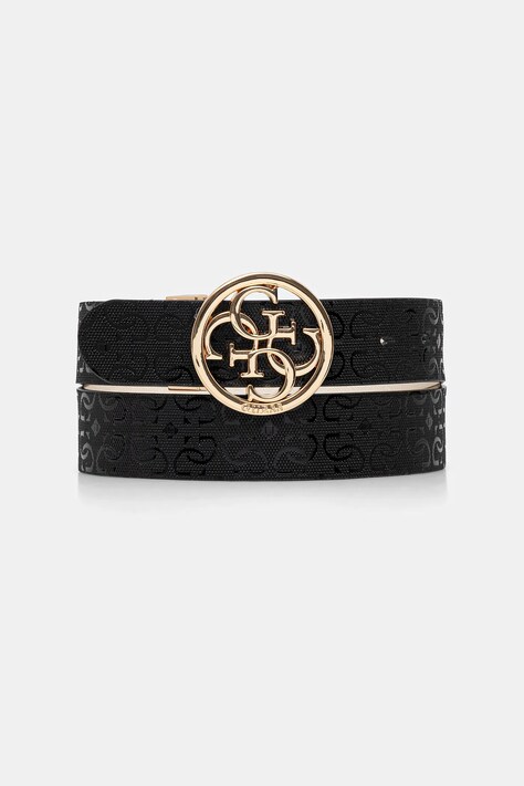 Ζώνη Guess LIBBY χρώμα: μαύρο, BW9319 P6135