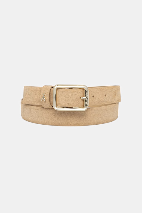 Велурен колан Patrizia Pepe в бежово 8W6408 L152