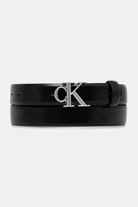 Calvin Klein pasek damski skórzany czarny LV04F7074G