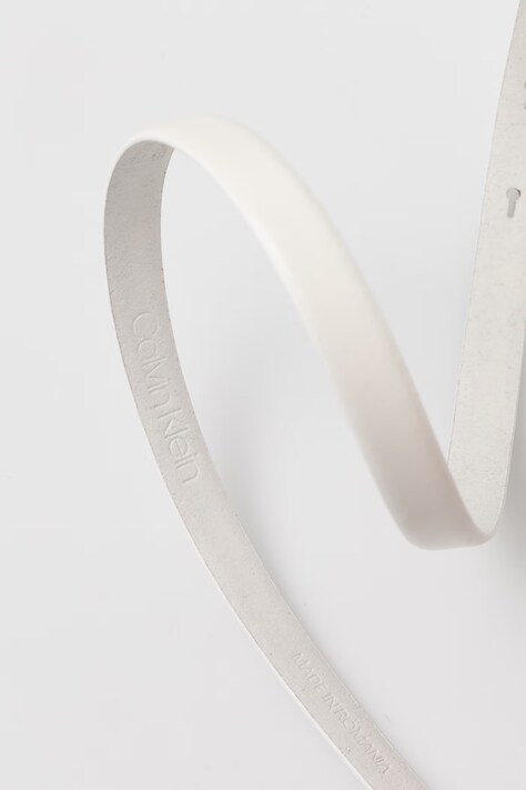 Calvin Klein pasek damski skórzany biały LV04F7085G