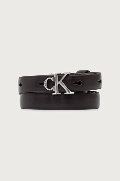 Calvin Klein pasek damski skórzany brązowy LV04F7085G