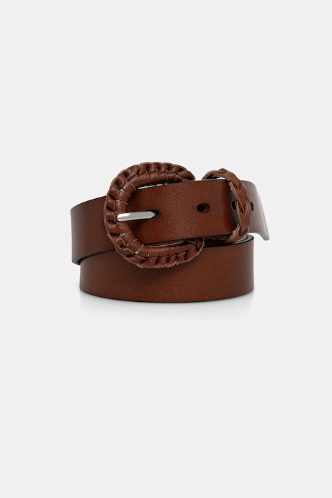 IBlues pasek skórzany CARENA damski kolor brązowy 2617501021200