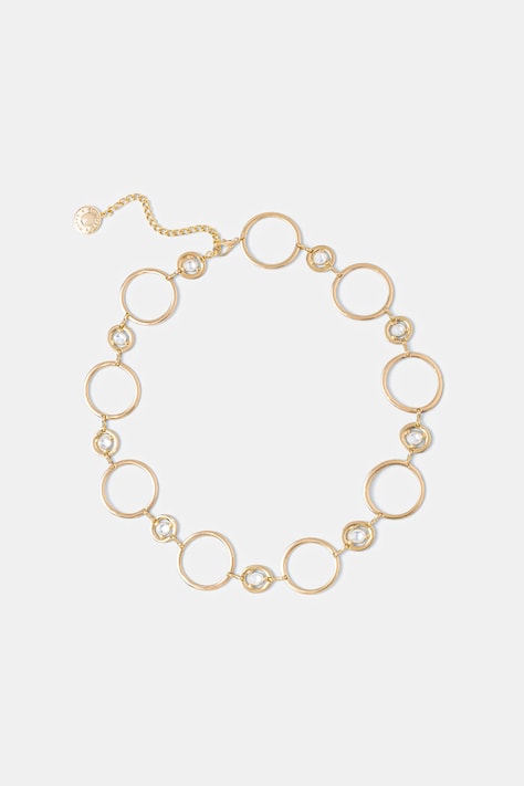 Twinset pasek damski kolor złoty 261TA4190