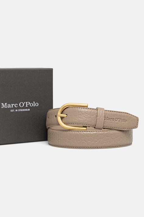 Marc O'Polo pasek damski skórzany beżowy 5000011531