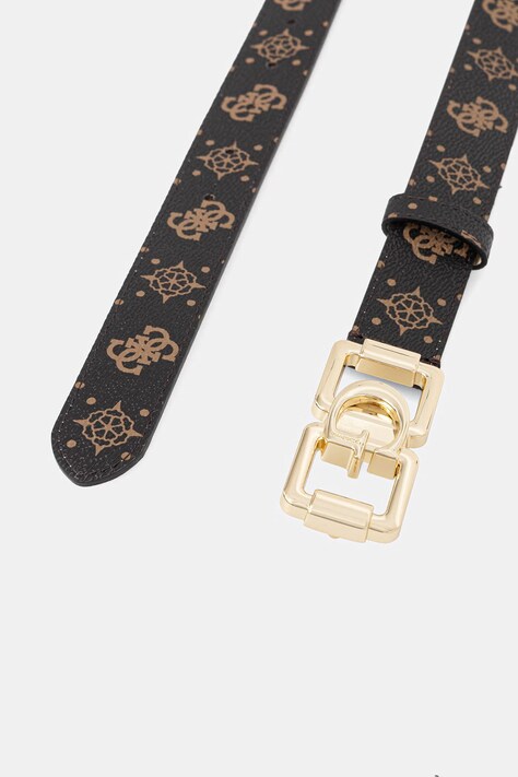 Guess pasek EMELIE damski kolor brązowy BW9359 P6230