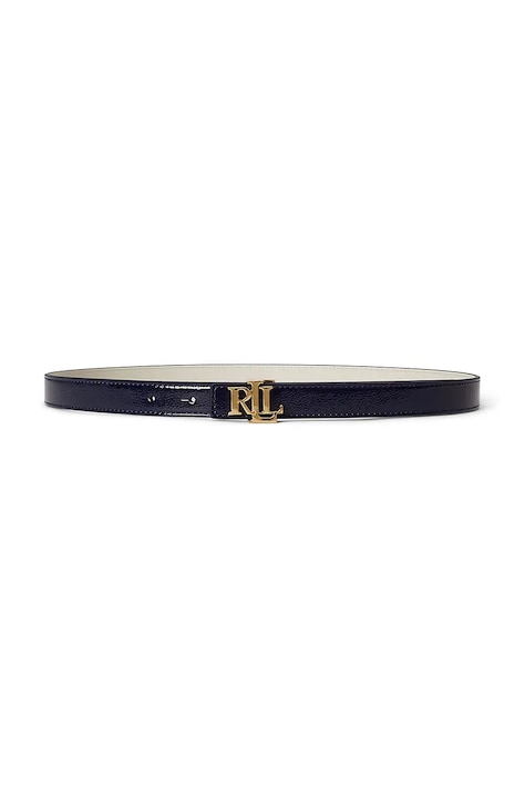 Lauren Ralph Lauren curea reversibilă pentru femei, din piele bleumarin 412P10210