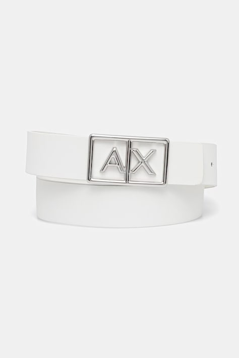 Armani Exchange dvostrani remen za žene kožni bijeli XW000966 AF13953