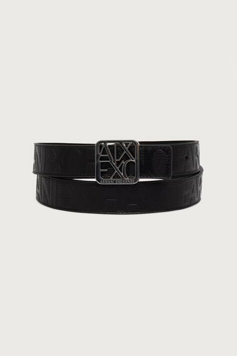 Armani Exchange Pasek dwustronny damski z imitacji skóry czarny XW001598 AF15774