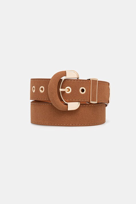 Morgan pasek damski brązowy 3LION