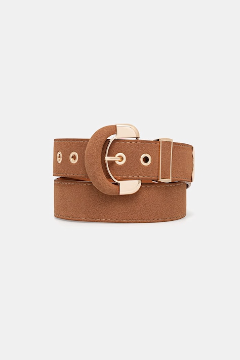 Morgan pasek damski brązowy 3LION