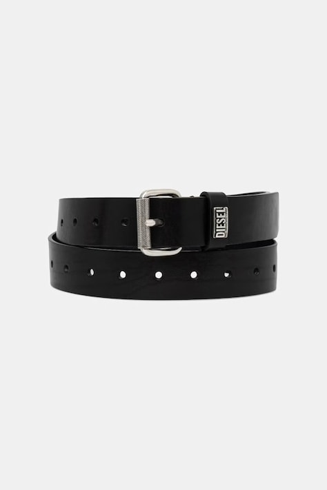 Diesel pasek męski skórzany B-BISCOTTO-LOOP II czarny X10554.P8789