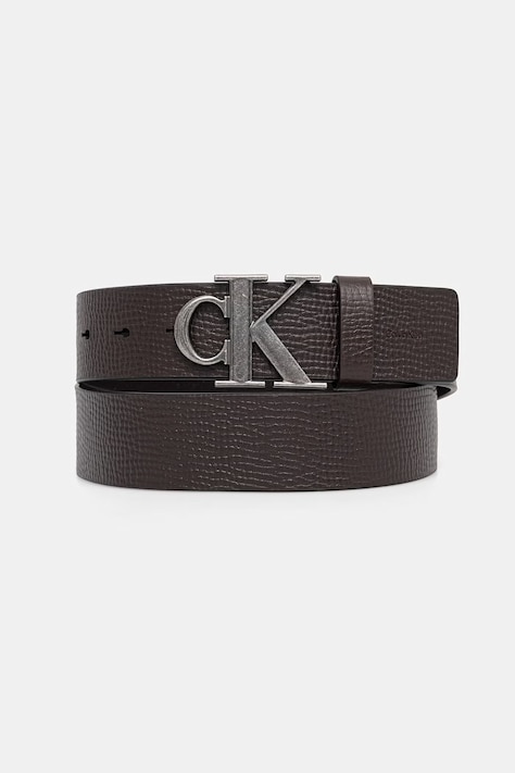 Calvin Klein pásek pánský kožený hnědý LV04D7085G