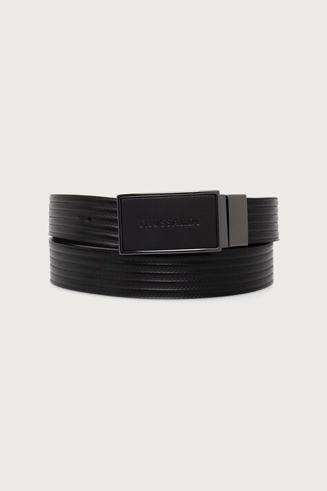 Trussardi Pasek dwustronny męski kolor czarny B347B100028N