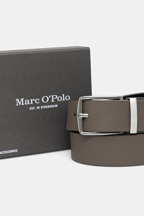 Marc O'Polo pasek męski skórzany szary 5000011534