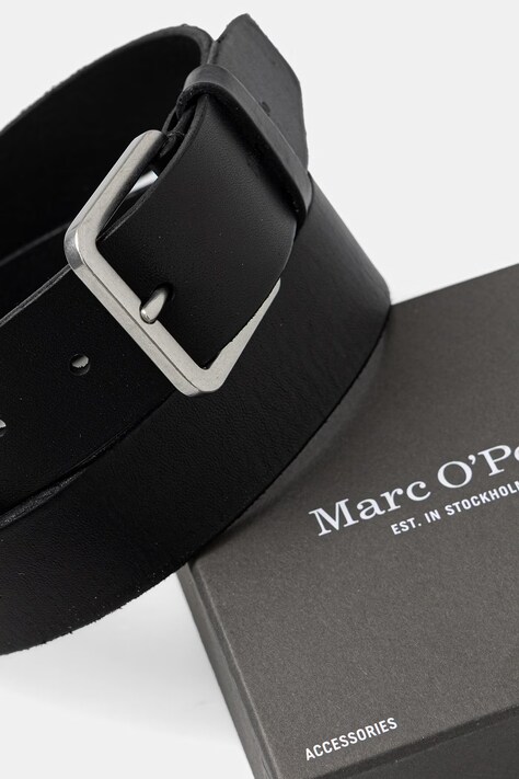 Marc O'Polo ремінь чоловічий шкіряний — SS26-PAM03D, чорний — фото 3
