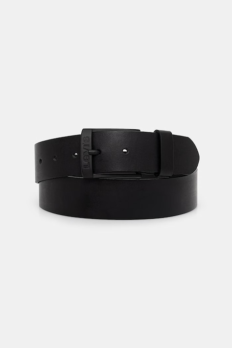 Kožený pásek Levi's NEW DUNCAN pánský, černá barva, D5441-0000