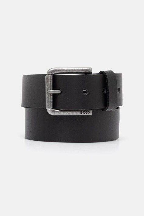 BOSS pasek męski skórzany czarny 50558689