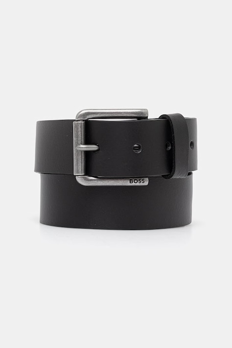 BOSS pasek męski skórzany czarny 50558689