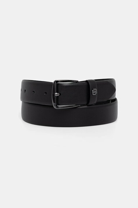 BOSS pásek pánský kožený BB_Sz35 černý 50558852