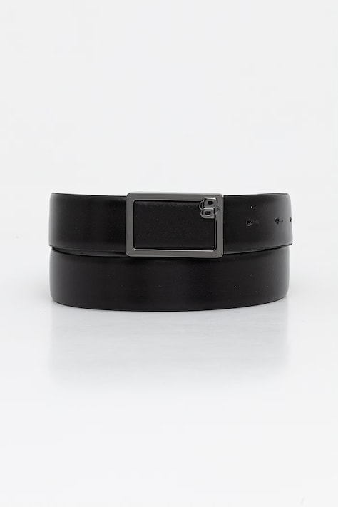 BOSS Ремень для мужчин кожаный чёрный 50563898