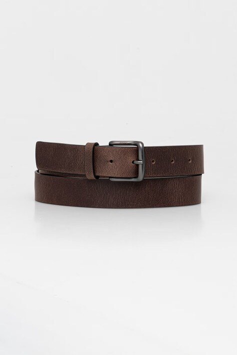 HUGO pasek męski skórzany Geffrey_Sz35 brązowy 50563654