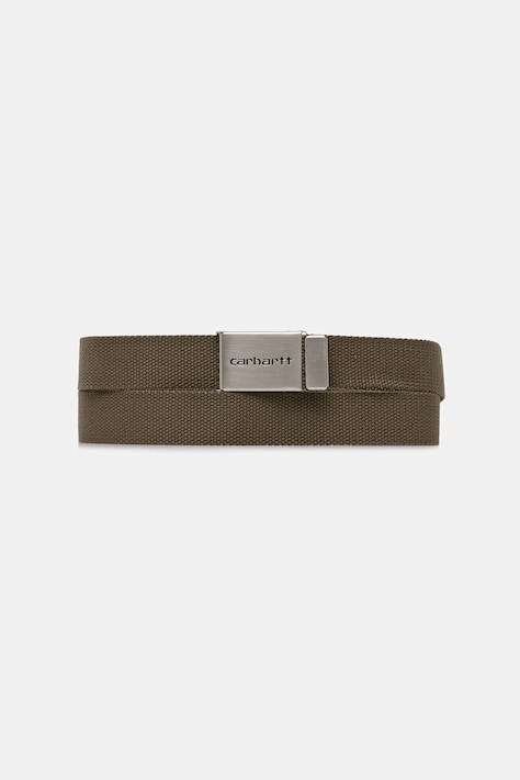 Carhartt WIP curea Clip Belt Chrome culoarea verde, I019176.E5XX