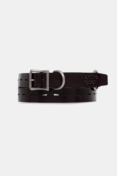 Martine Rose Bondage Belt leather maroon 1138LP34113