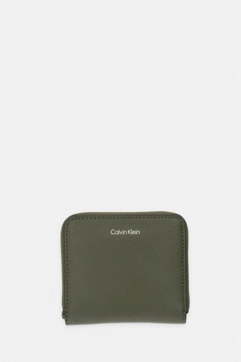 Calvin Klein novčanik za žene od imitacije kože zeleni LV04F1120G