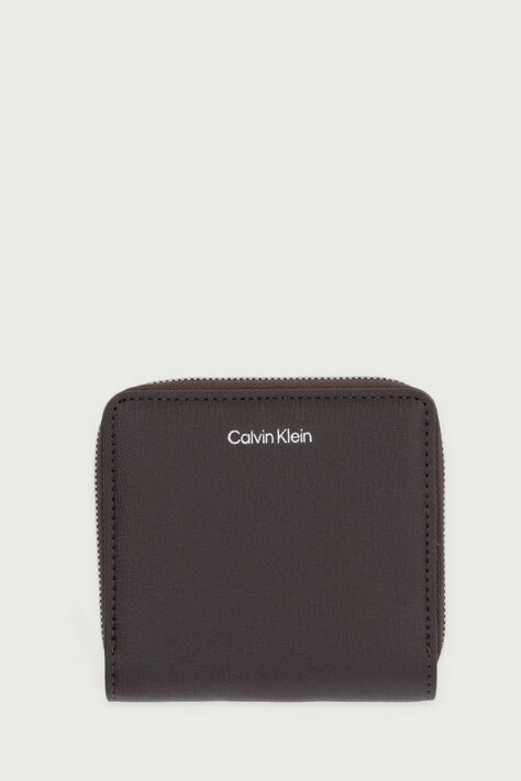 Calvin Klein portfel damski z imitacji skóry brązowy LV04F1120G