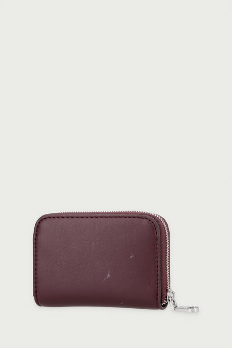 Calvin Klein Portfel damski z imitacji skóry bordowy LV04F1154G
