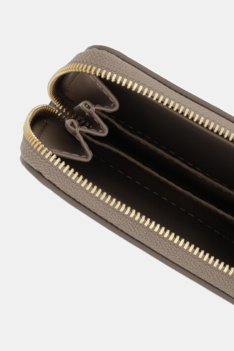 Calvin Klein portfel damski kolor beżowy LV04F1154G