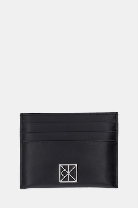 Calvin Klein etui na karty skórzane kolor czarny LV04F3317G
