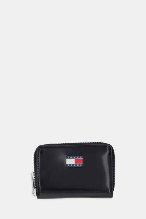 Tommy Jeans portfel damski kolor czarny AW0AW18089