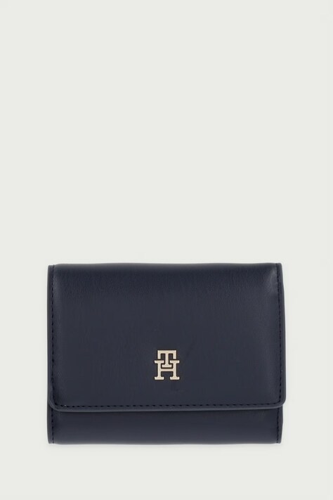 Tommy Hilfiger portfel damski z imitacji skóry granatowy AW0AW18129