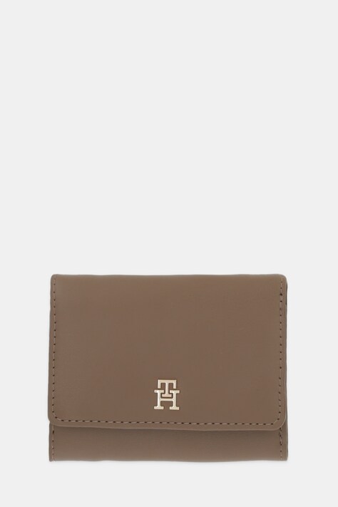 Πορτοφόλι Tommy Hilfiger χρώμα: μπεζ, AW0AW18129