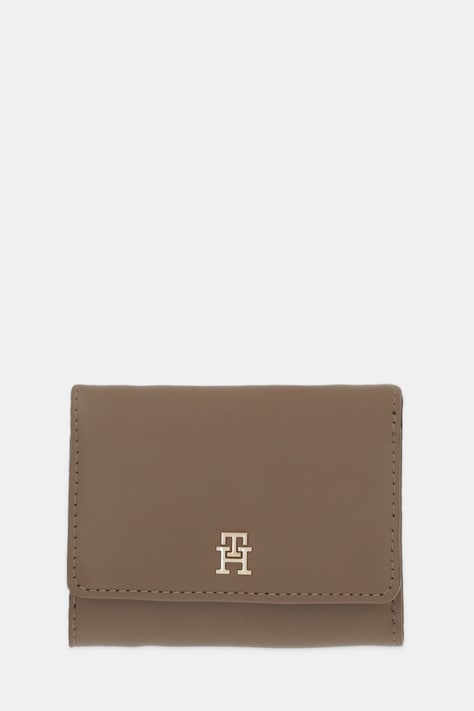 Πορτοφόλι Tommy Hilfiger χρώμα: μπεζ, AW0AW18129