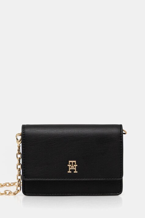 Tommy Hilfiger portfel damski kolor czarny AW0AW18248