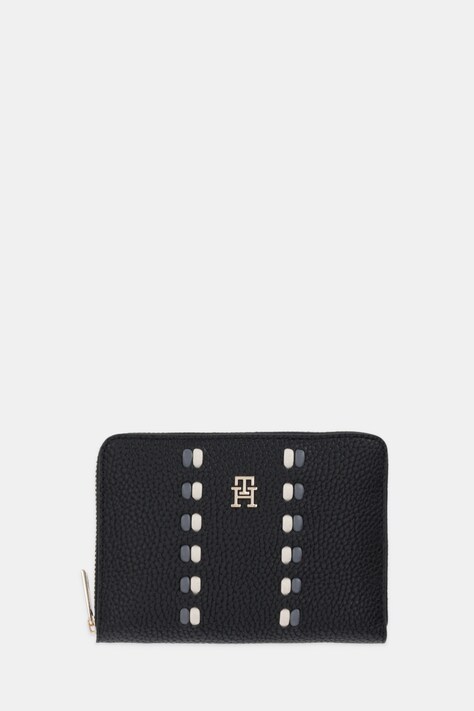 Πορτοφόλι Tommy Hilfiger χρώμα: μαύρο, AW0AW18132