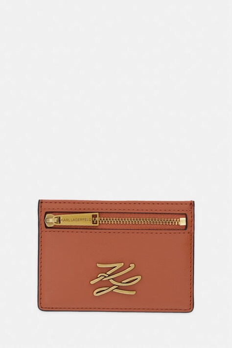 Karl Lagerfeld damska skórzana K/AUTOGRAPH brązowa B1W32073