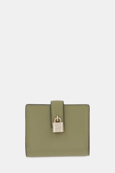 Karl Lagerfeld portfel K/AUTOGRAPH damski kolor zielony B1W32047