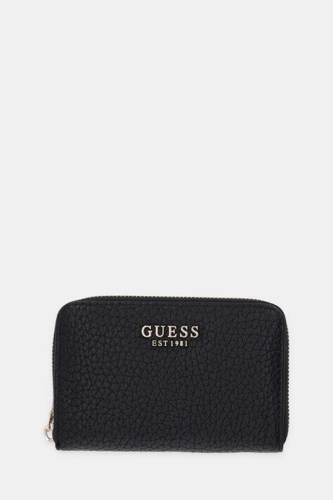 Πορτοφόλι Guess MARSHA χρώμα: μαύρο, SWBG95 01140