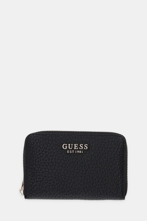 Πορτοφόλι Guess MARSHA χρώμα: μαύρο, SWBG95 01140