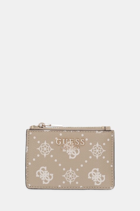 Πορτοφόλι Guess CARRIE χρώμα: μπεζ, SWGP98 98505