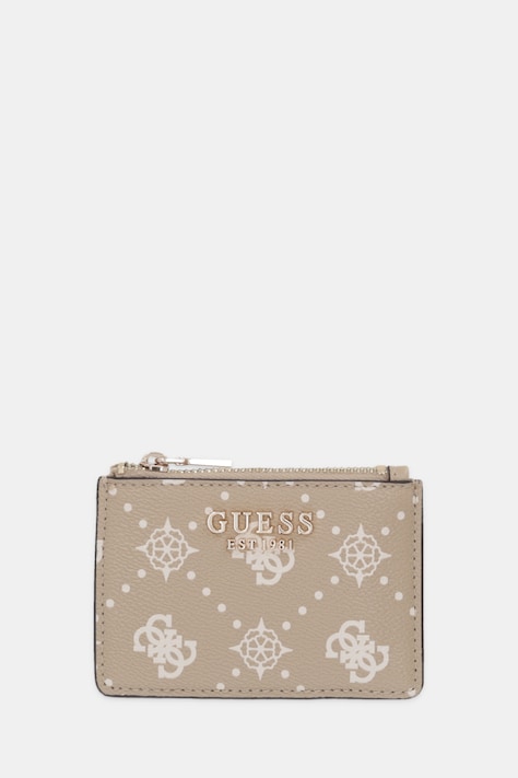 Πορτοφόλι Guess CARRIE χρώμα: μπεζ, SWGP98 98505