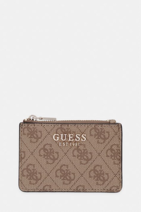 Guess portfel LAUREL damski kolor beżowy SWSG74 59505