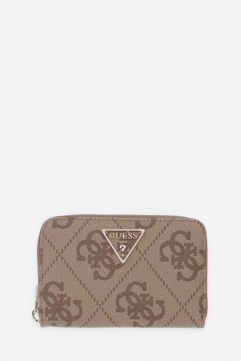 Guess portfel LAUREL damski kolor beżowy SWSO74 59140