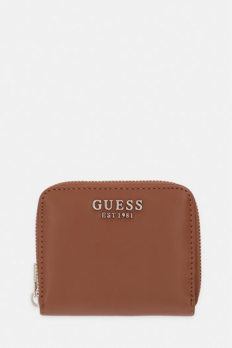 Guess portfel LAUREL damski kolor brązowy SWVC74 59137